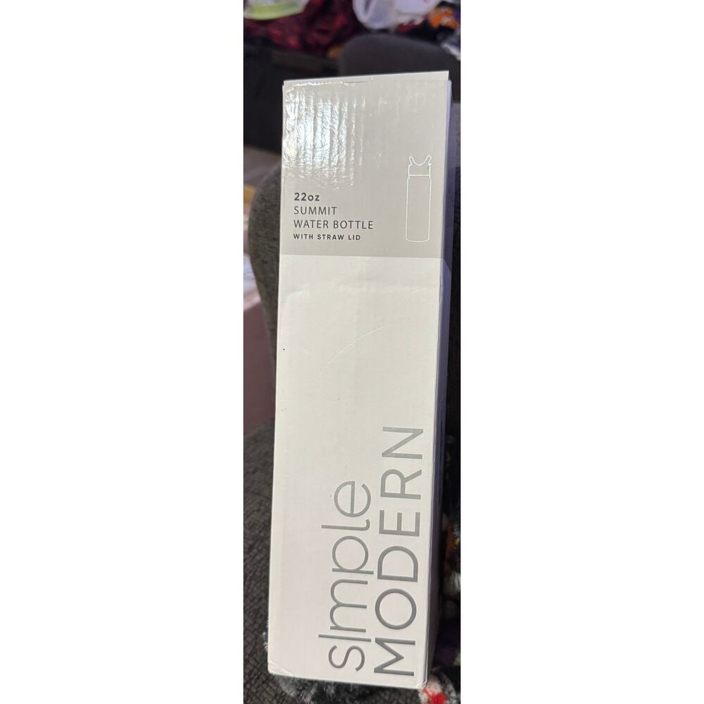 Simple Modern Water Bottle with Straw Lid Stainless Steel Metal Thermos